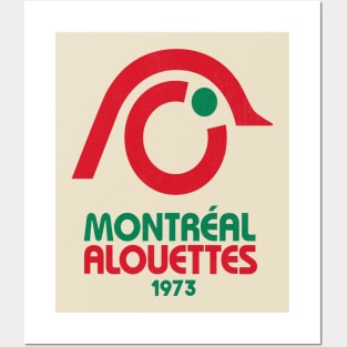 RETRO Montreal Alouettes Football 1973 Posters and Art